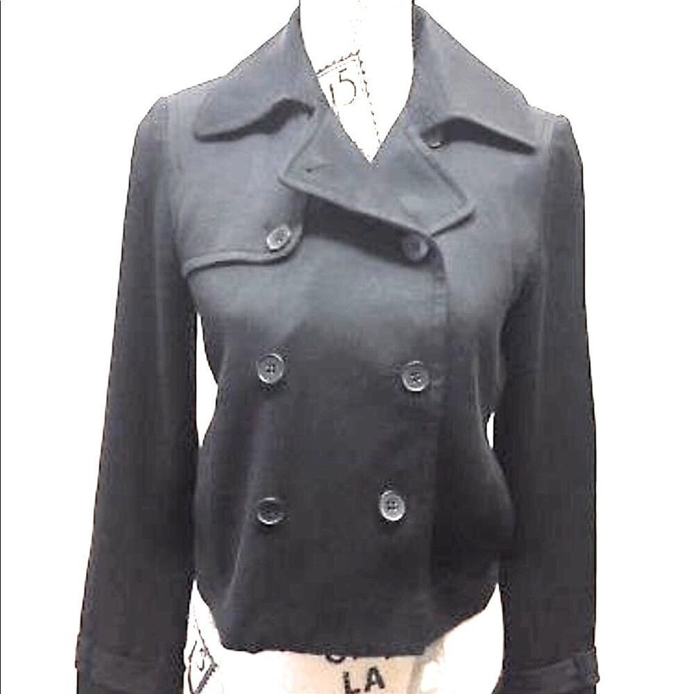 Club Monaco Crop Double Breasted Blazer
